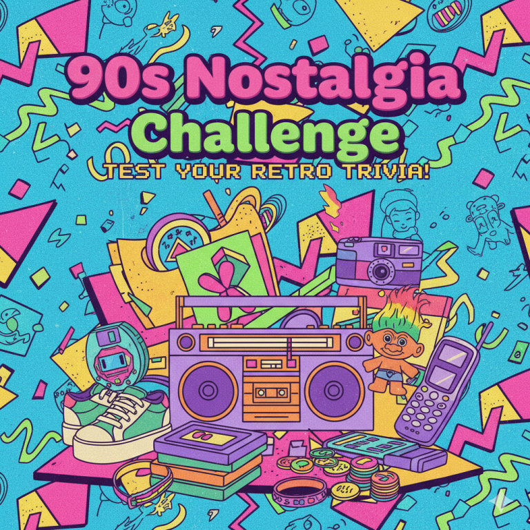90s Nostalgia Challenge: Test Your Retro Trivia!