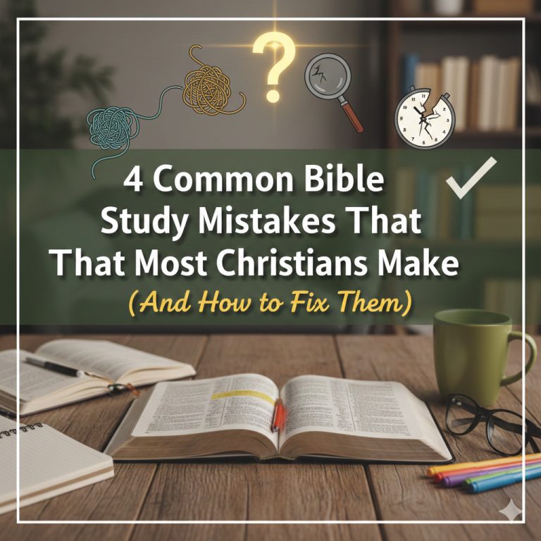 4 Common Bible Study Mistakes That Most Christians Make (And How to Fix Them)