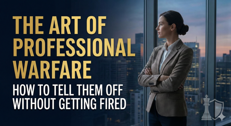 The Art of Professional Warfare: How to Tell Them Off Without Getting Fired