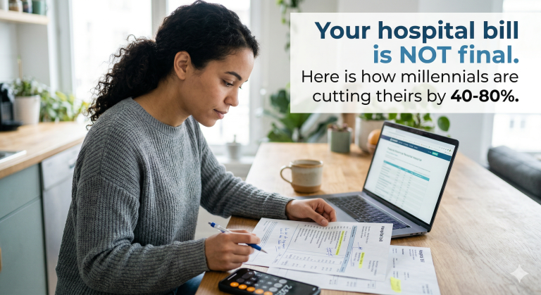 Your hospital bill is not final. Here is how millennials are cutting theirs by 40-80%.